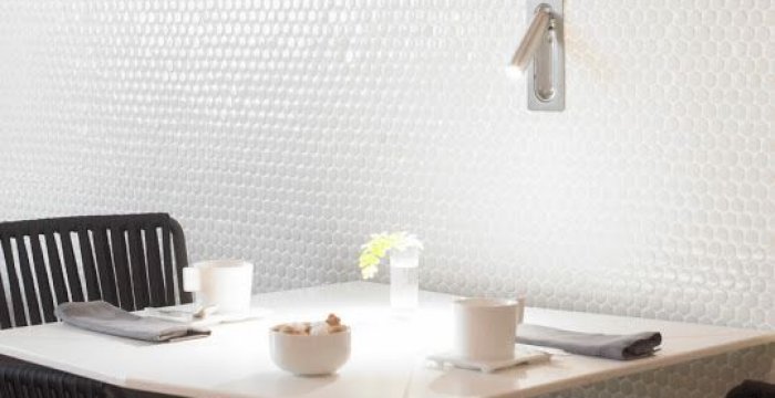 MOSAICO HEXAGONAL BLANCO